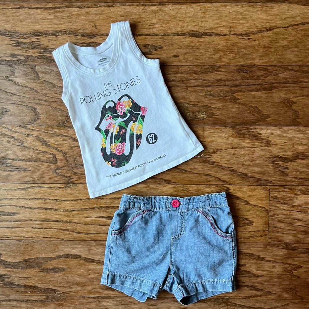 Girls size: 18 months Tank & Short Style Bundle (2 pieces_